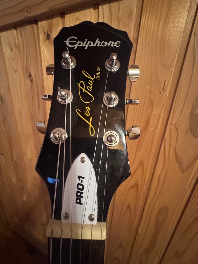 エピフォン レスポールジュニア 美品 ケース付　epiphone pro1ギター
