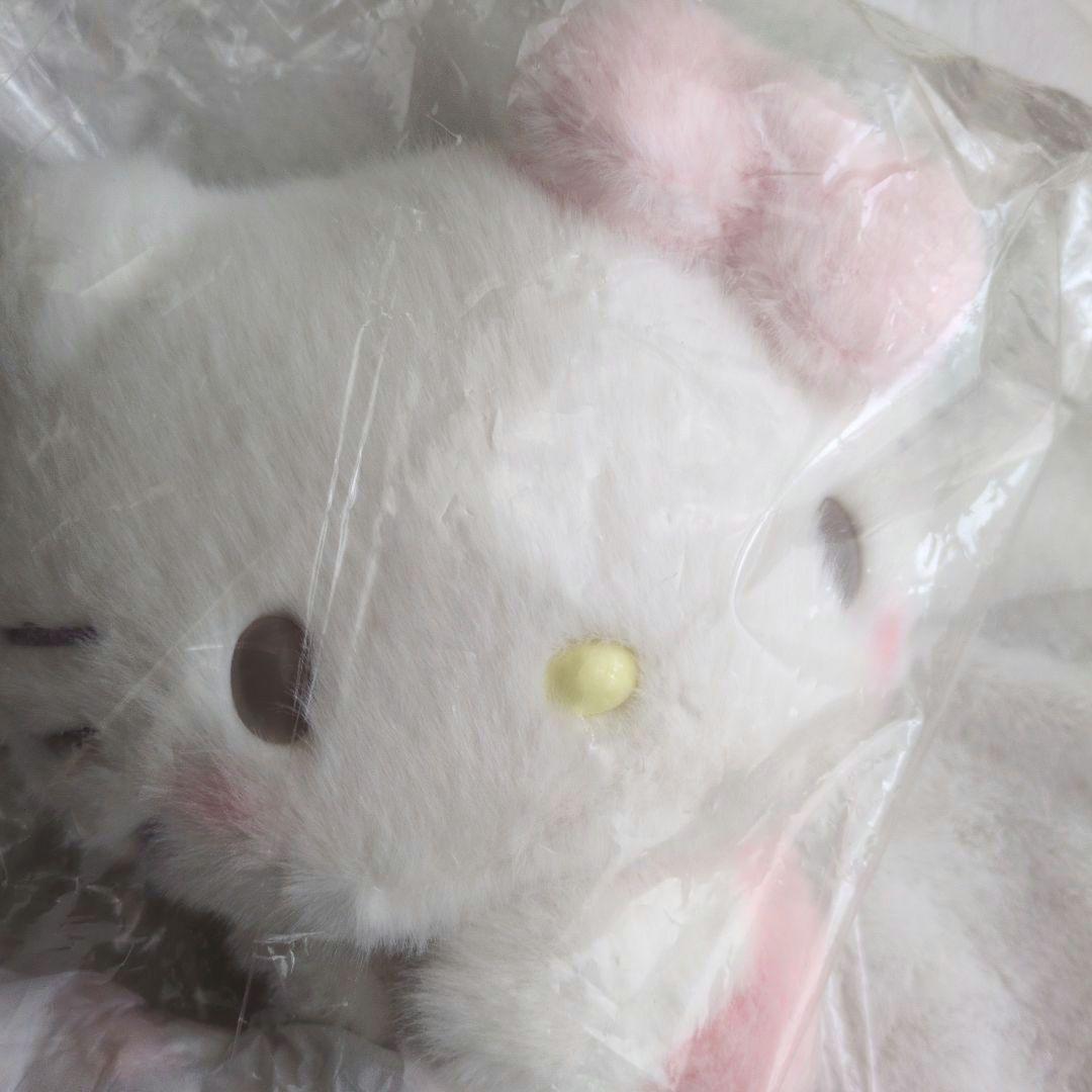 サンリオ　キティ　しろふわ雲でおひるねデザイン　マスコット　ぬいぐるみ　2点