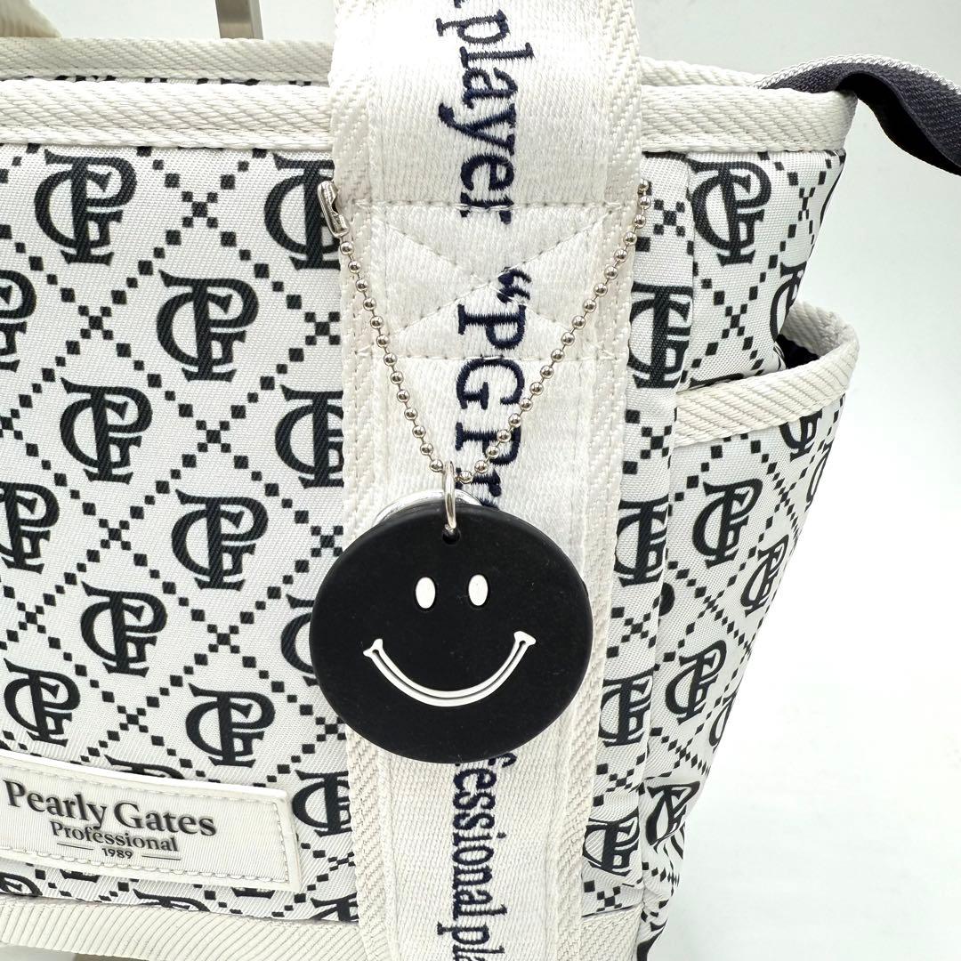 PEARLY GATES モノグラムニコちゃんストラップ カートバックポーチ付き