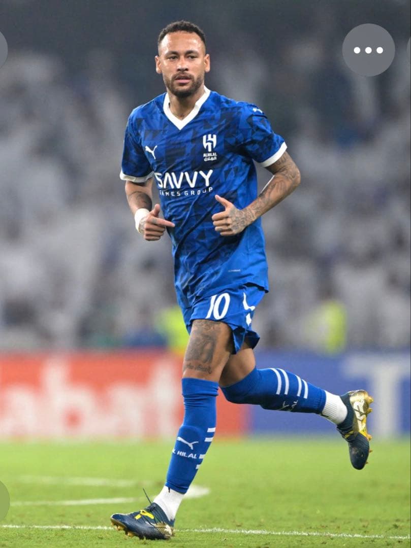 Al Hilal Puma サッカーシャツ 青　　(10 Neymar Jr.)