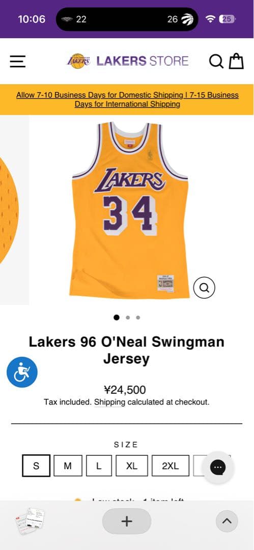 NBA ユニフォーム SHAQ LAKERS 34番