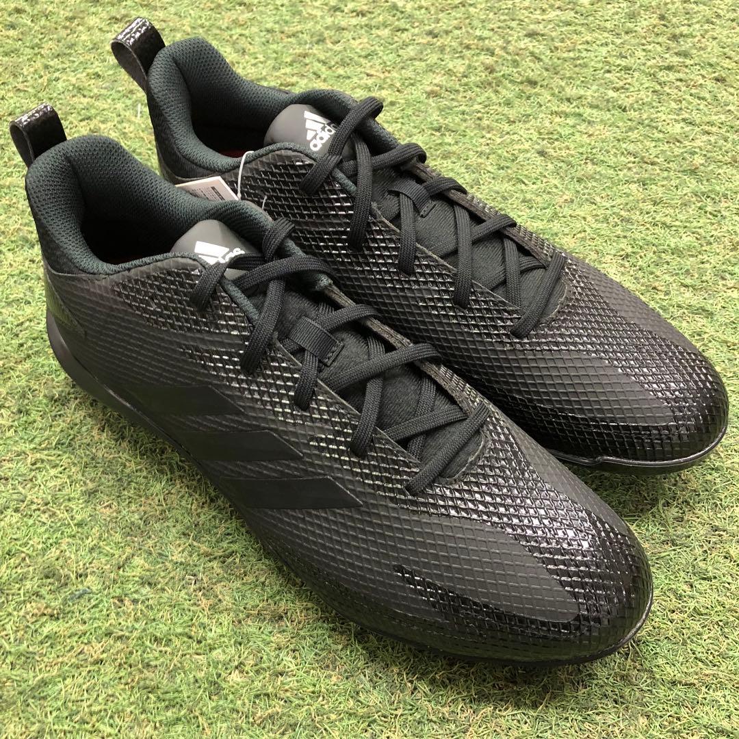 adidas 野球スパイク　金属　ブラック　27.0cm
