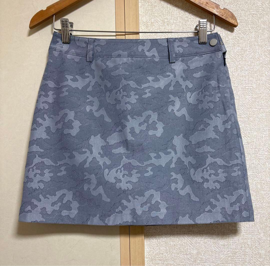 デサント　ゴルフ　ポロシャツ スカート　2点セット　L／L グレー