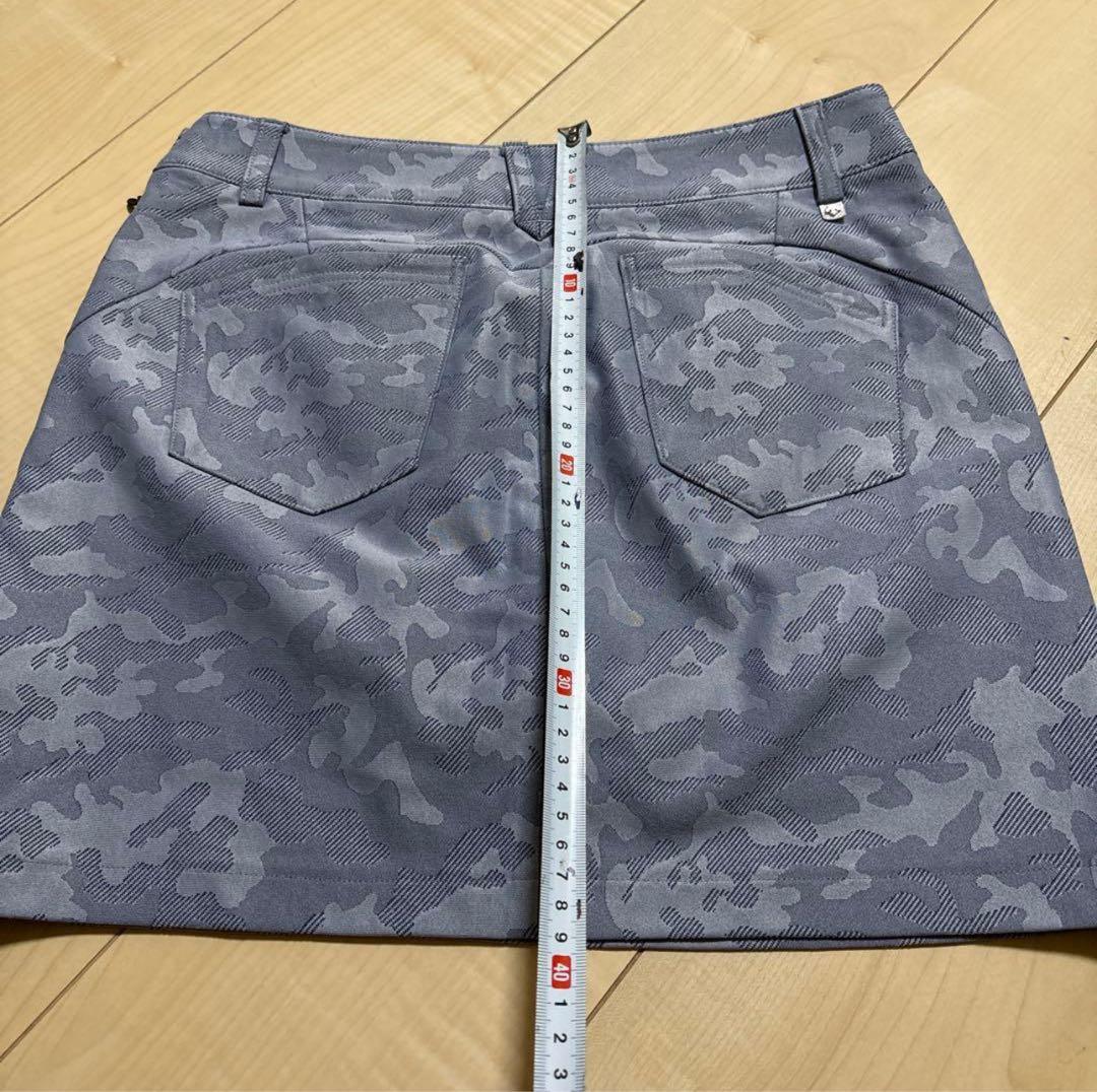 デサント　ゴルフ　ポロシャツ スカート　2点セット　L／L グレー