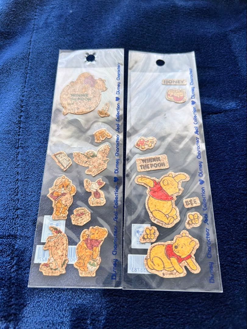 【超希少・当時物】くまのプーさん シールまとめ売り コルクシール 廃盤品