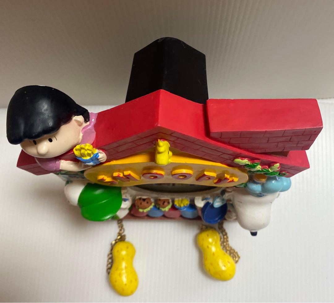 ヴィンテージ レア　snoopy スヌーピー 陶器　壁掛け時計