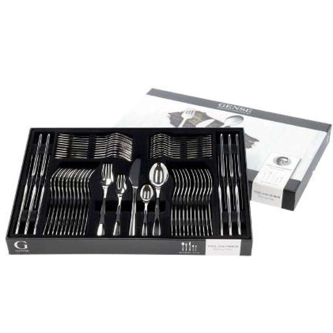 【新品】GENSE ゲンセ Steel Line カトラリーセット 60点入り
