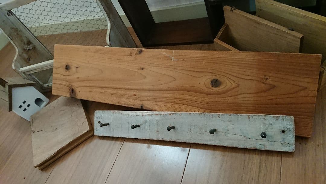 ラック 棚 フック アンティーク シャビー　カントリー