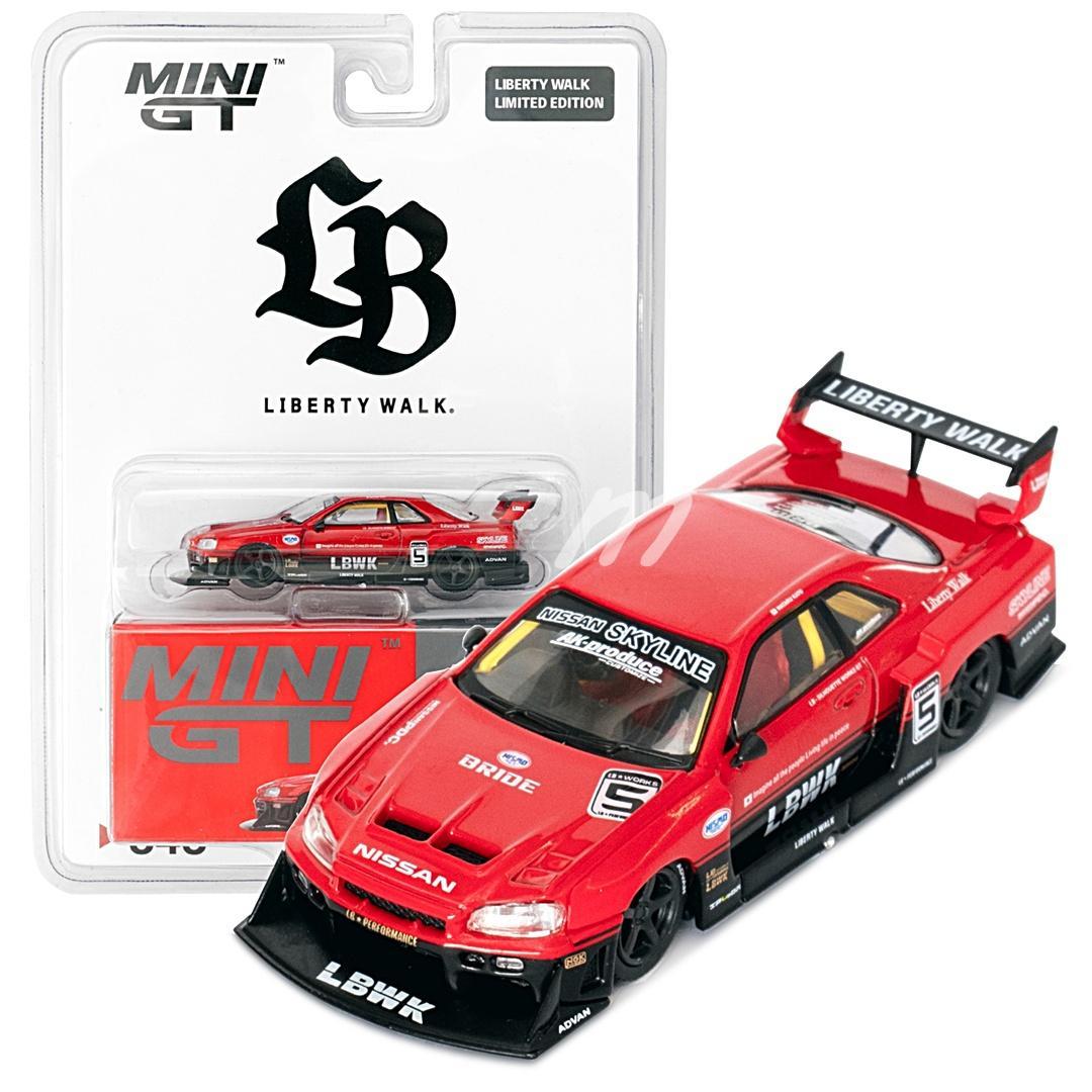 MINIGT ER34 スーパーシルエット スカイライン レッド/ブラック BL