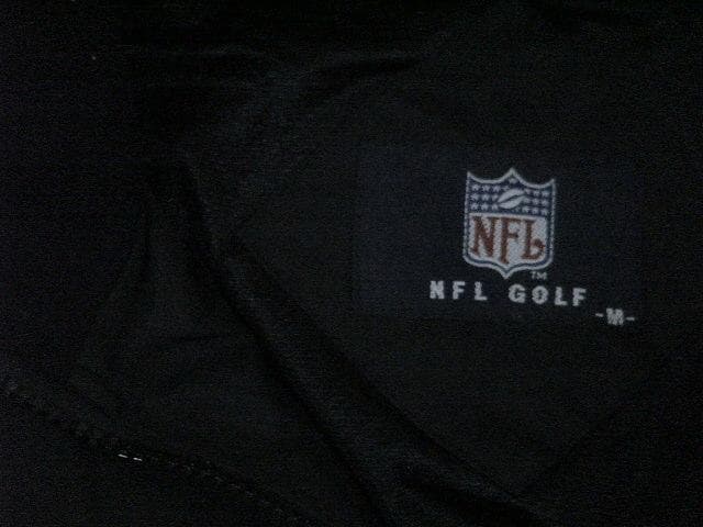 62652 NFL GOLF ジップアップジャケット　黒　サイズM