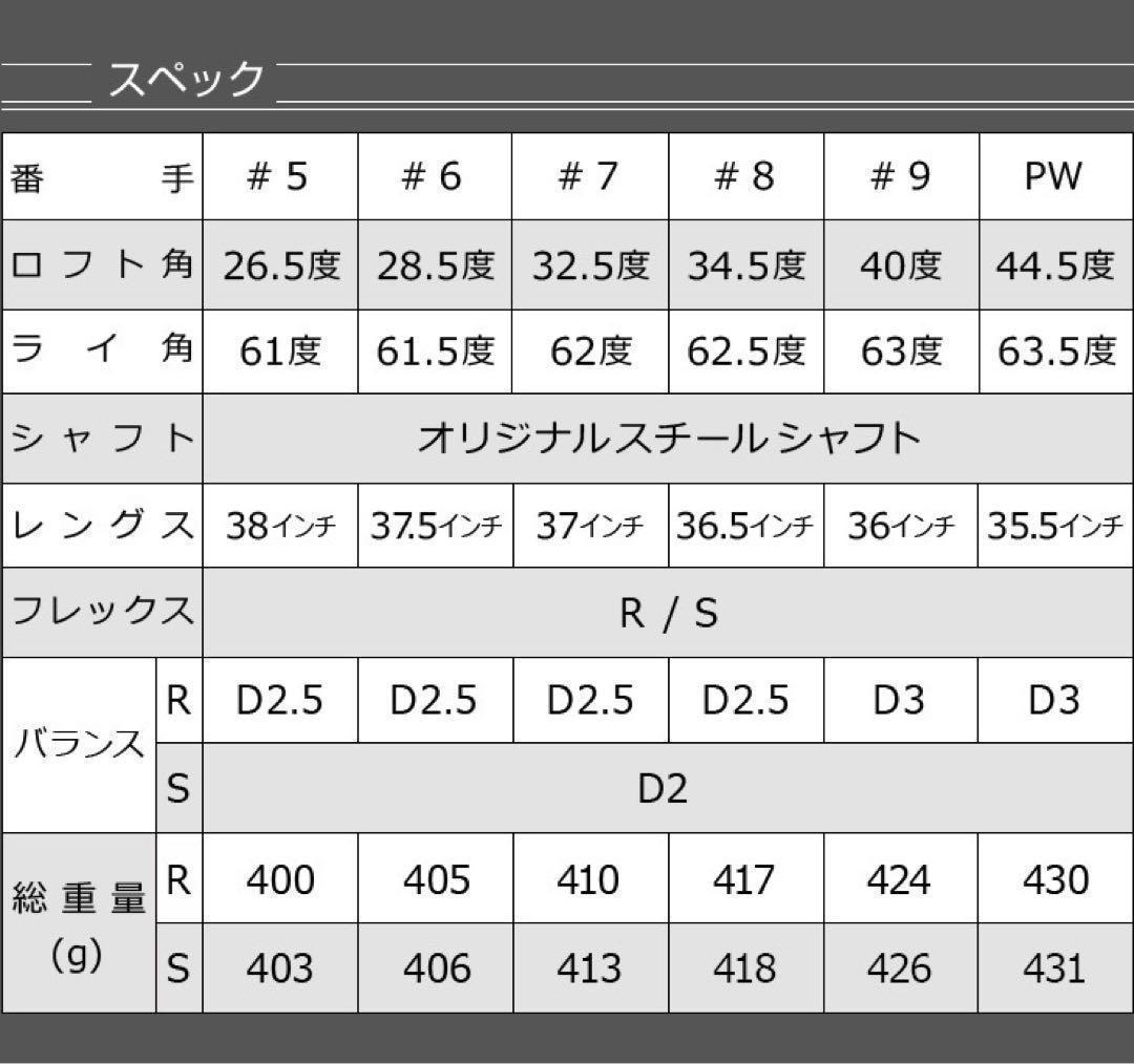 ★6本セット★ ダイナゴルフ ダイナミクス 激安・激飛び アイアン スチール仕様