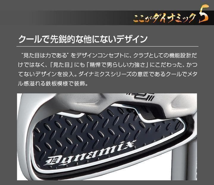 ★6本セット★ ダイナゴルフ ダイナミクス 激安・激飛び アイアン スチール仕様