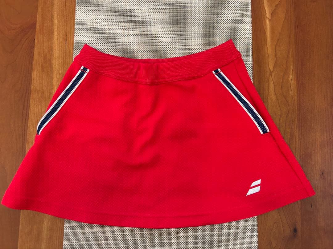 Babolat 赤 フード付きジャケット パンツ スカート セット