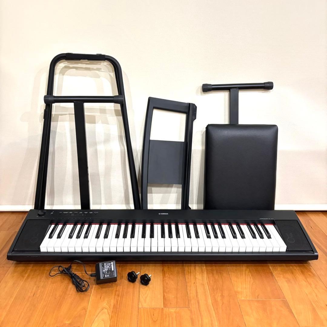 【美品】ヤマハ NP-11 電子キーボード 61鍵 椅子 スタンド付 スリム