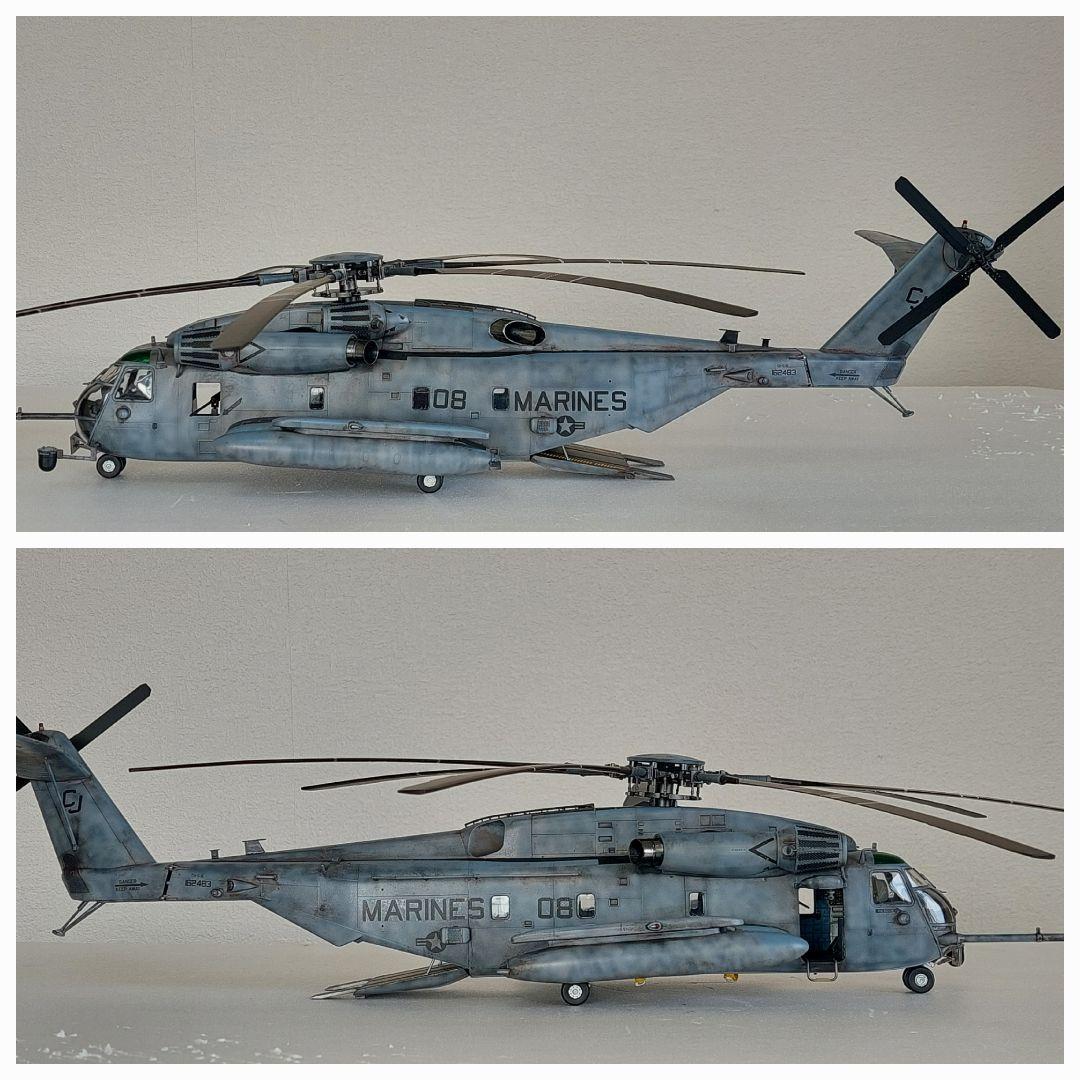 1/48 CH-53E スーパースタリオン改修塗装完成品 　６０cmオーバー！