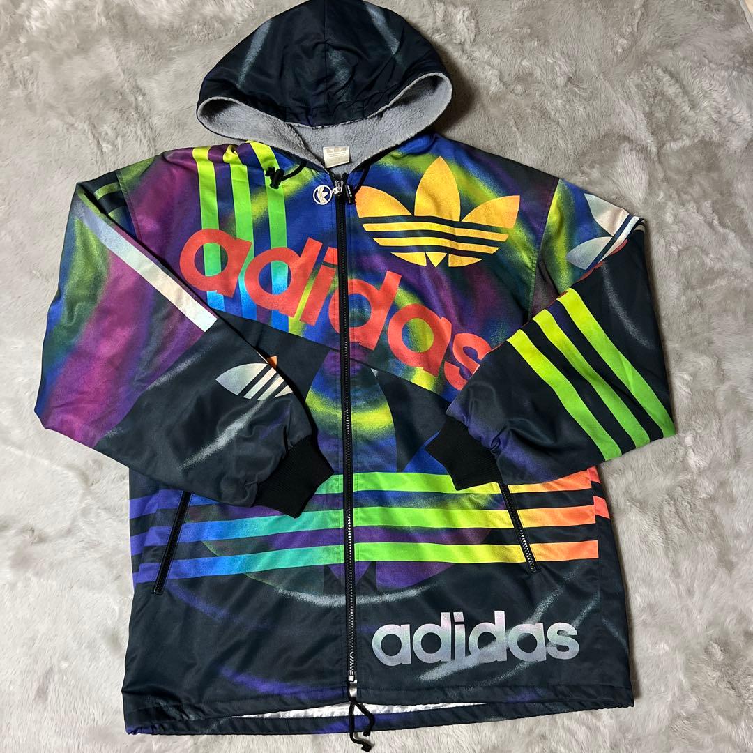 adidas ウィンドブレーカー Lサイズ 多色　ヴィンテージ　古着