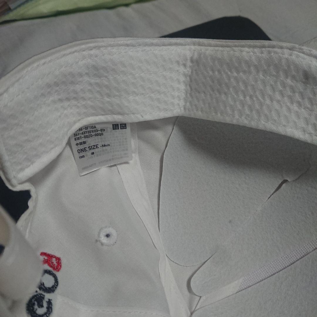 R*i様 Roger Federer RFロゴ ホワイト キャップ　UNIQLO