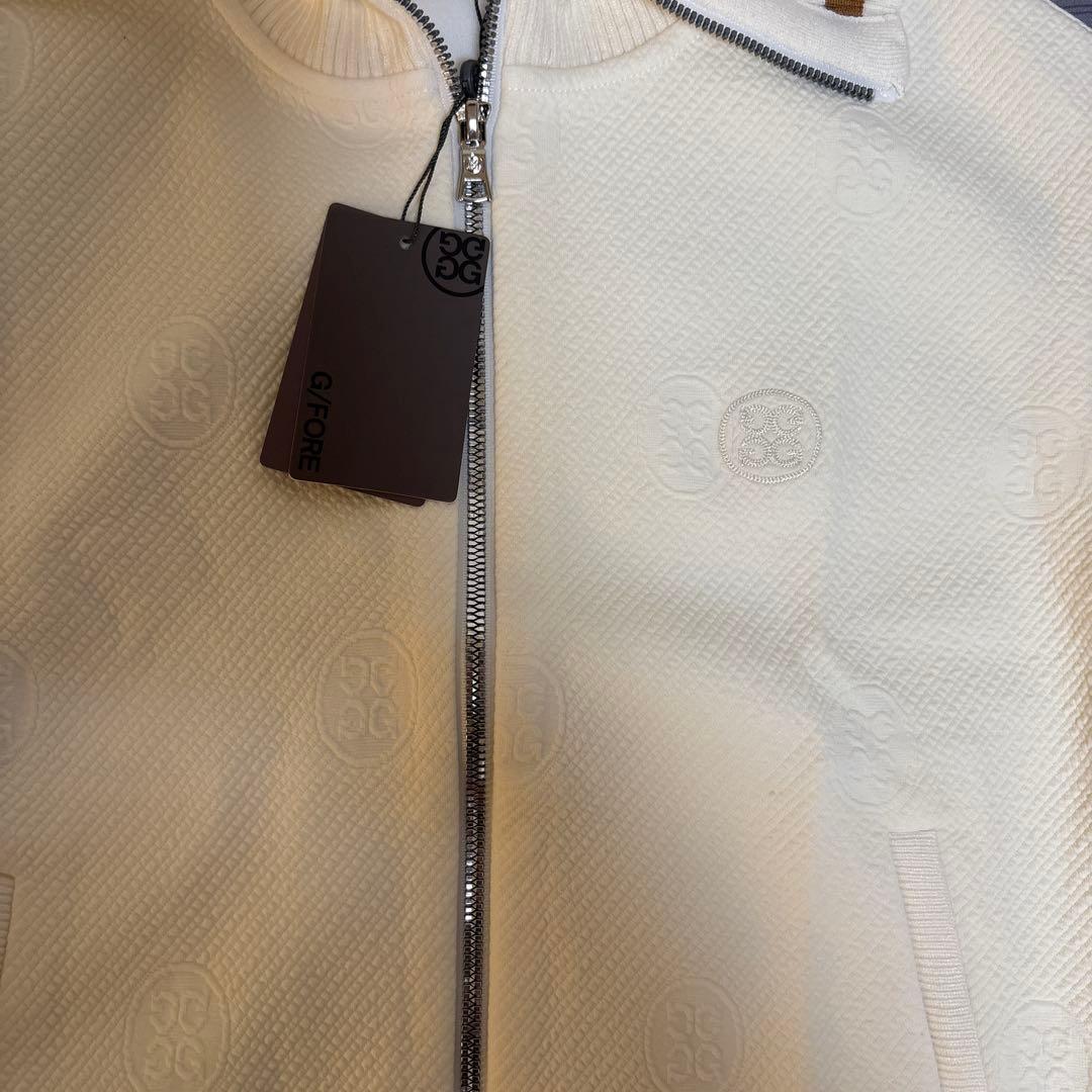 新品G/FOREジーフォアゴルフレディースニットベスト白