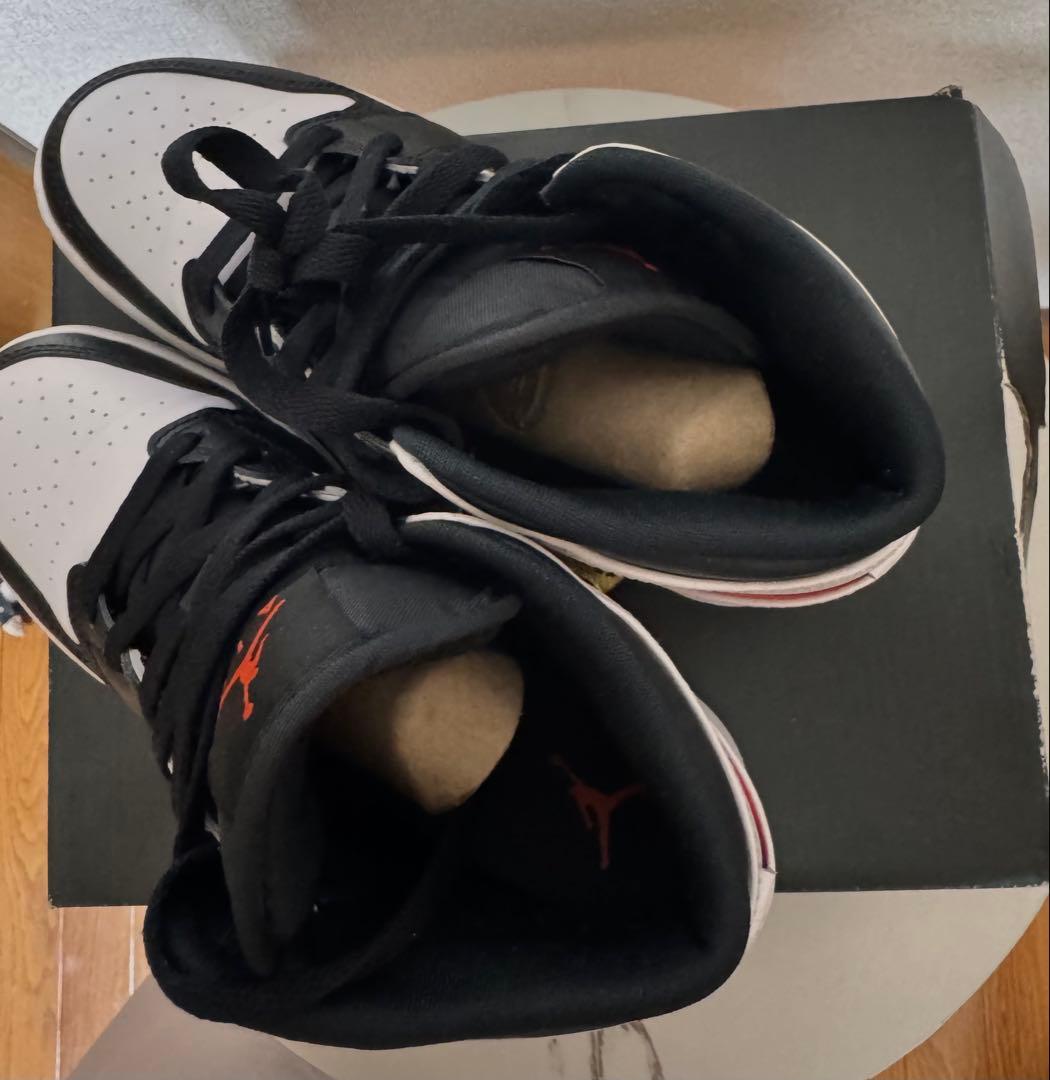 シューズ(男性用) NIKE AIR JORDAN 1 MID BLACK/CHILE 23cm