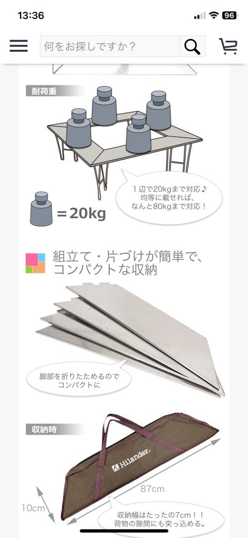 2台セット　廃版 希少未使用　ハイランダー 焚き火用ステンレステーブル