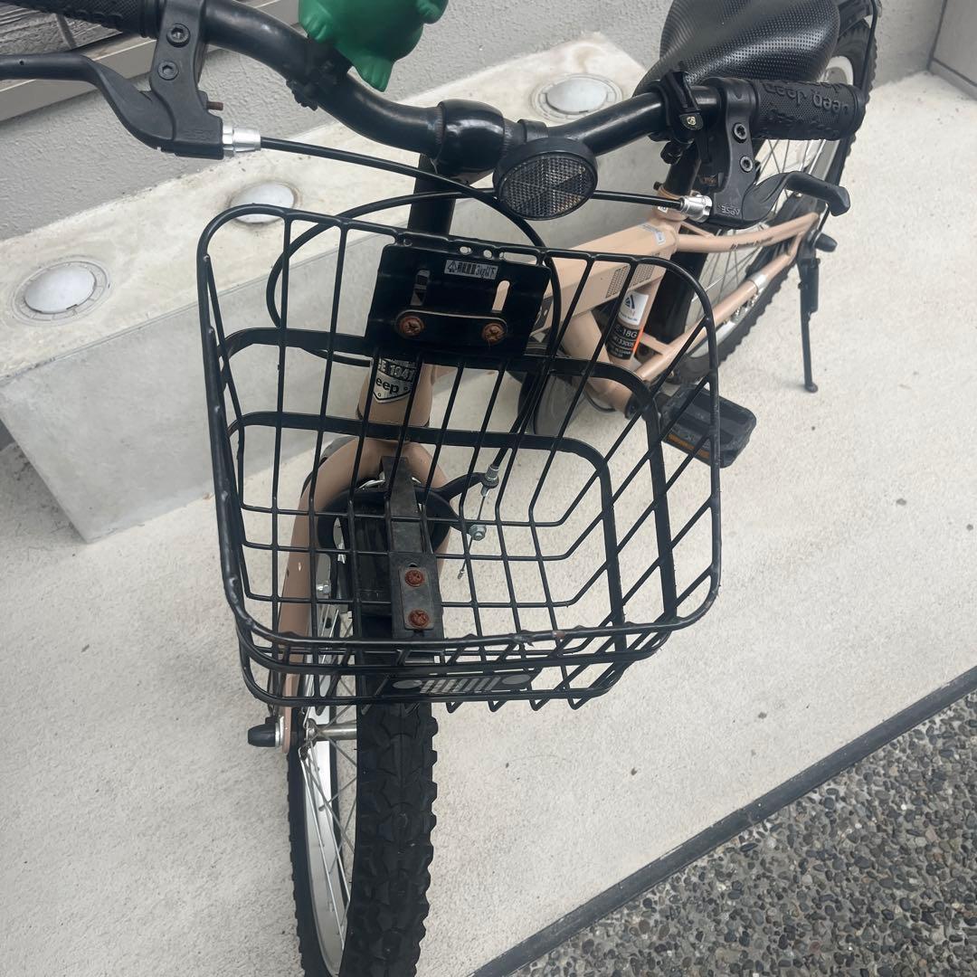 Jeep 子供用自転車 ベージュ 18インチ　玉つき　京都