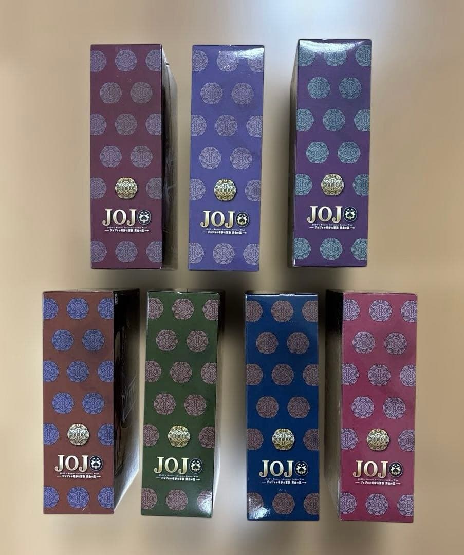 ジョジョ　黄金の風　フィギュア　マフィアルテ　通常カラー　7種コンプリートセット