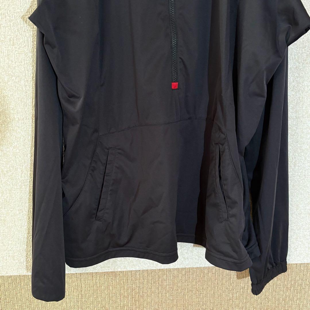 マンシングウェア【LL】美品 ハーフジップトップス ゴルフウェア ストレッチ 黒