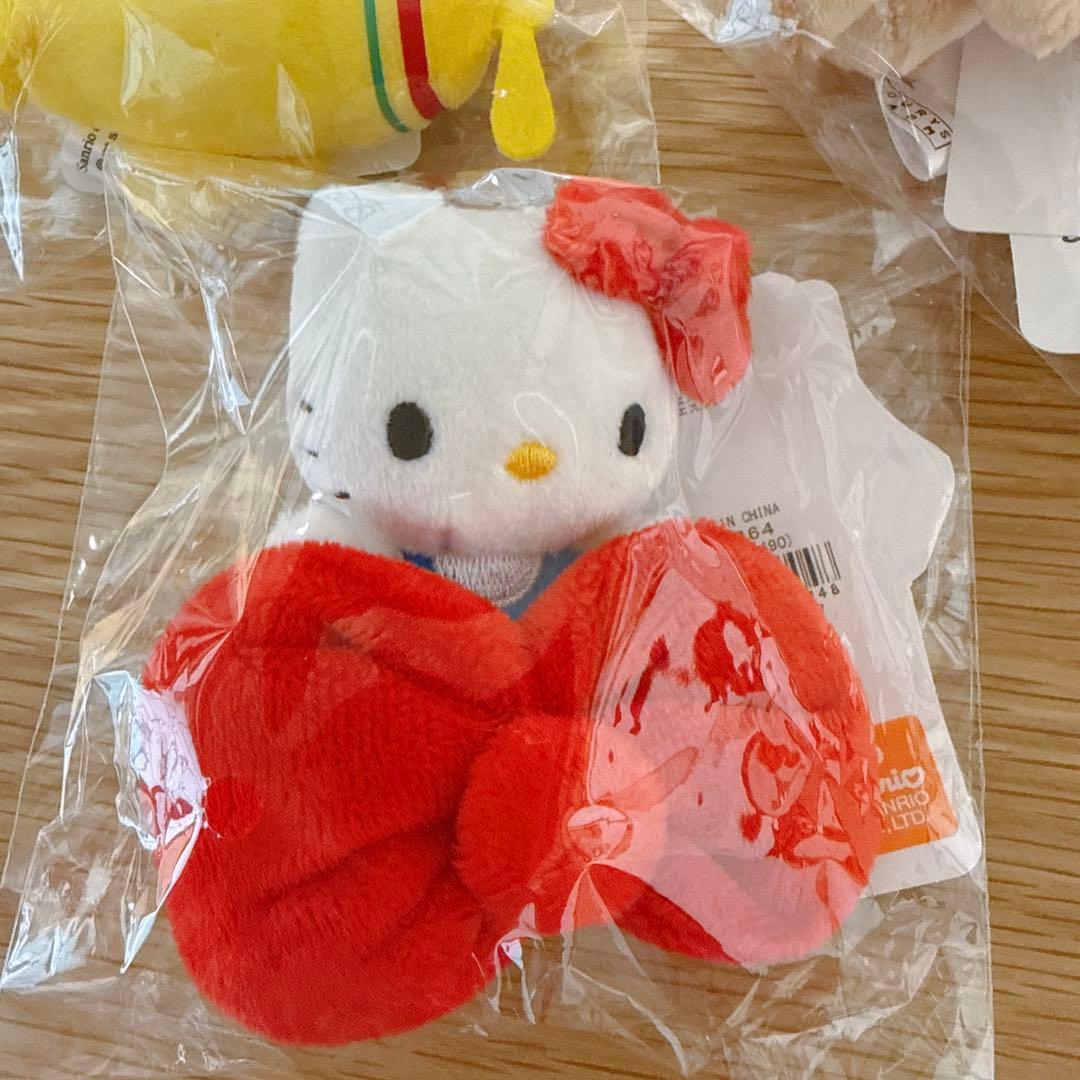 and st キティ ローリーズファーム ぬいぐるみキーホルダー　3点セット