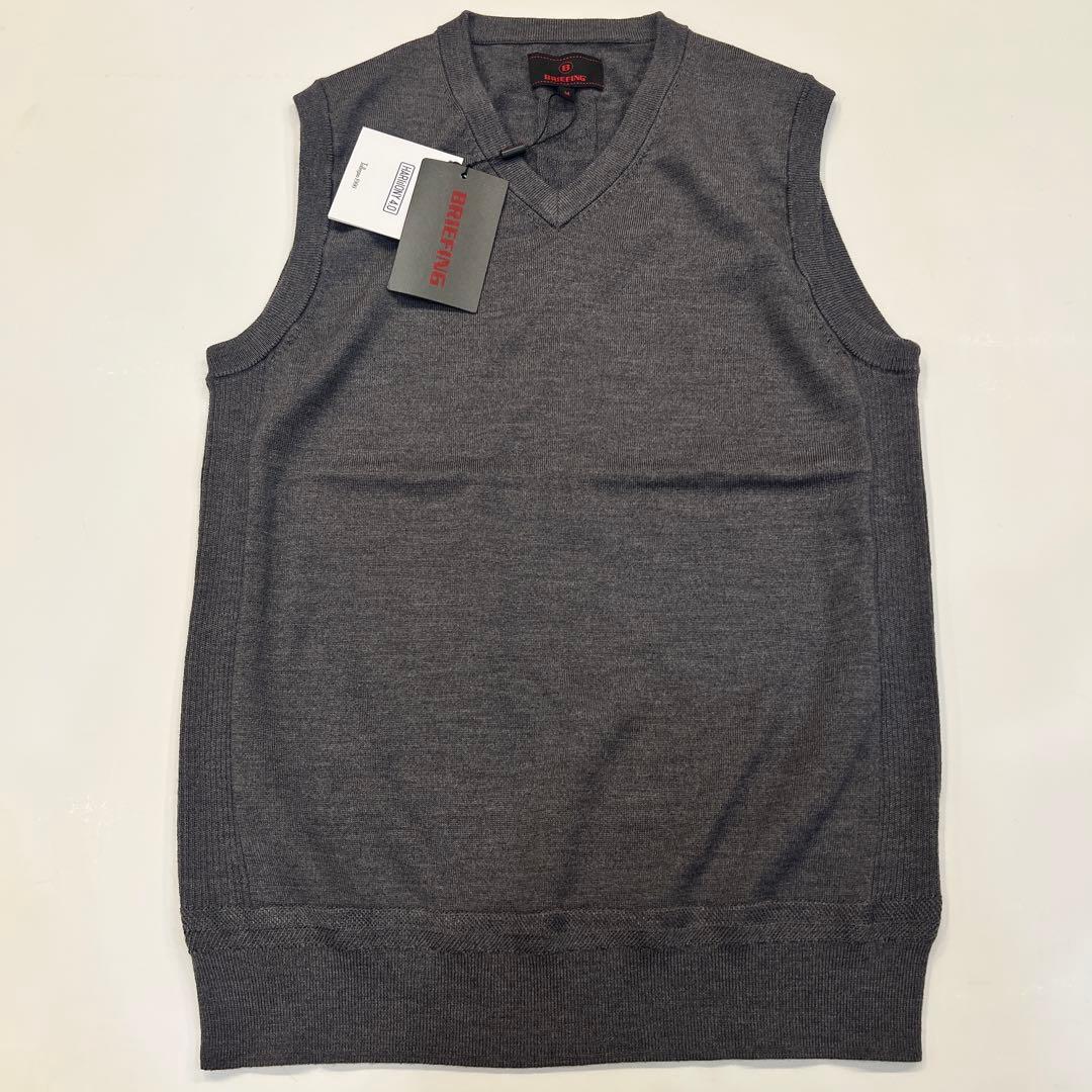 新品　BRIEFING　MENS FINE MERINO V KECK VEST