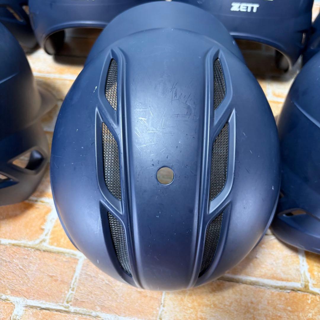 ZETT J.S.B.B 野球 ヘルメット セット 一般軟式用 マットネイビー