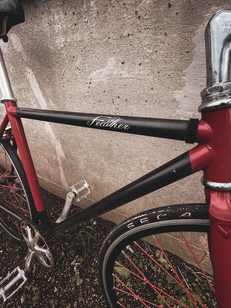 ピスト　feather 自転車　サイクリング　通勤