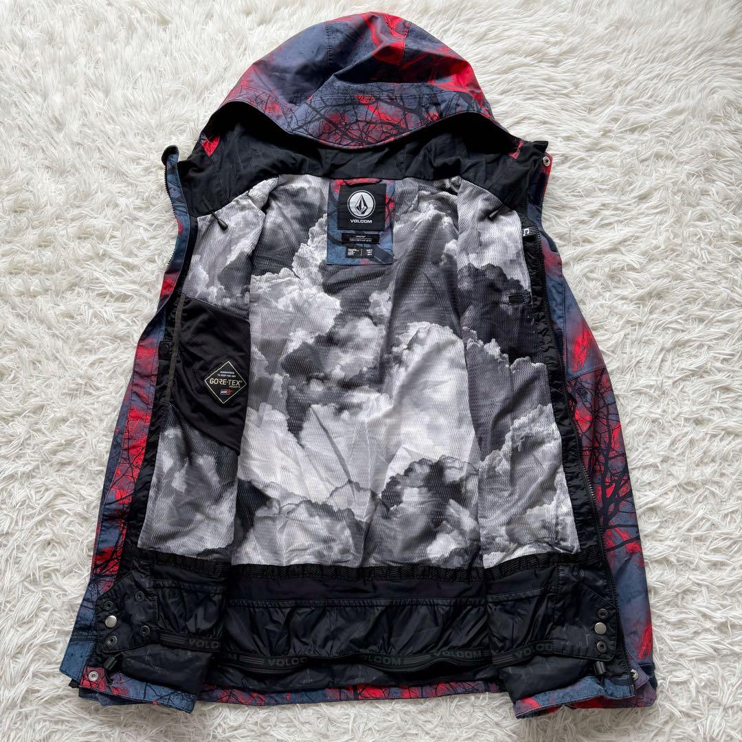 VOLCOM スノーボードウェア ジャケットGore-Tex 総柄 S