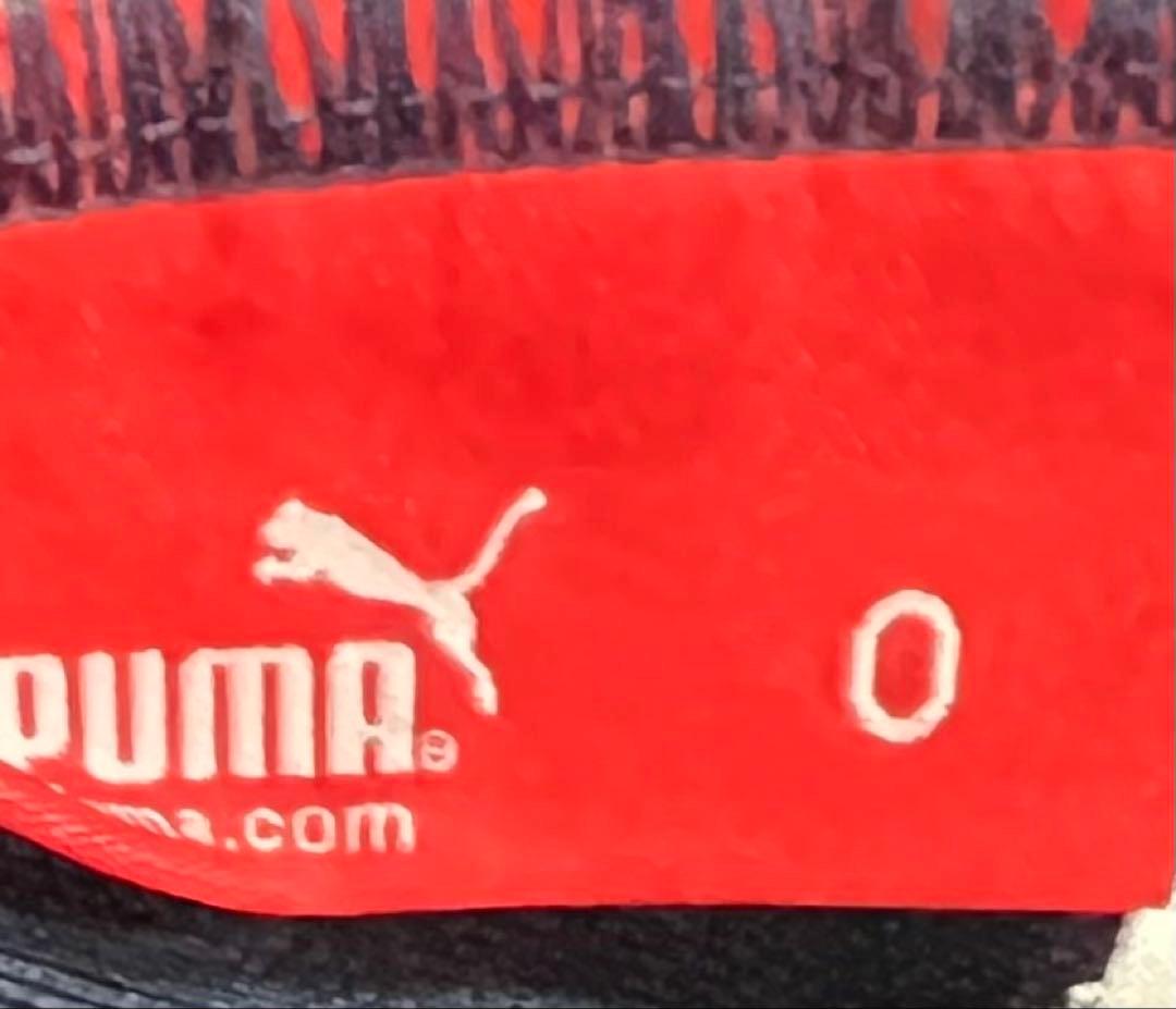 大きいサイズPUMA プージャ　セットアップ上下　刺繍ロゴ　ネイビーオレンジ　Ｏ