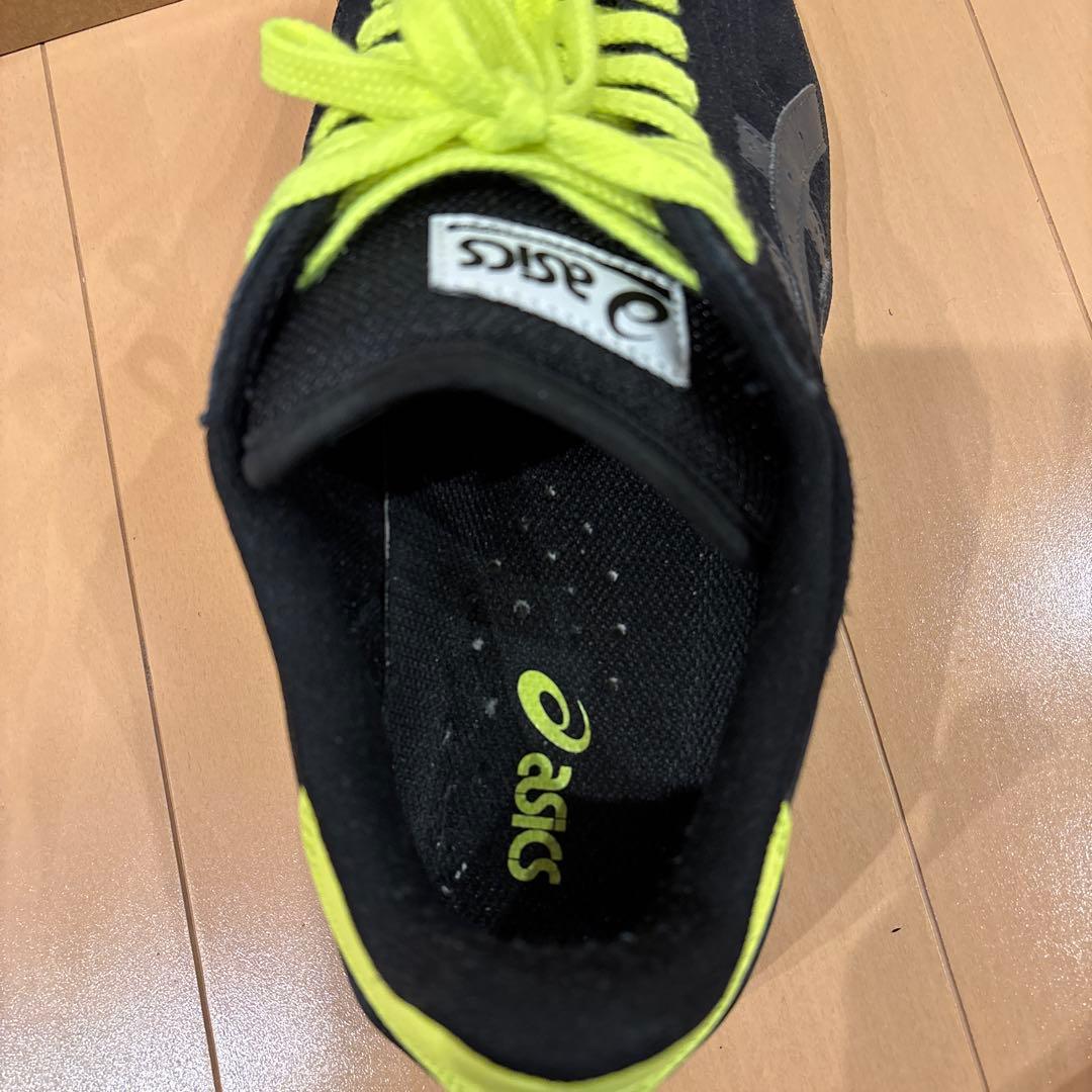 ASICS スケートボードシューズ ブラック/イエロー