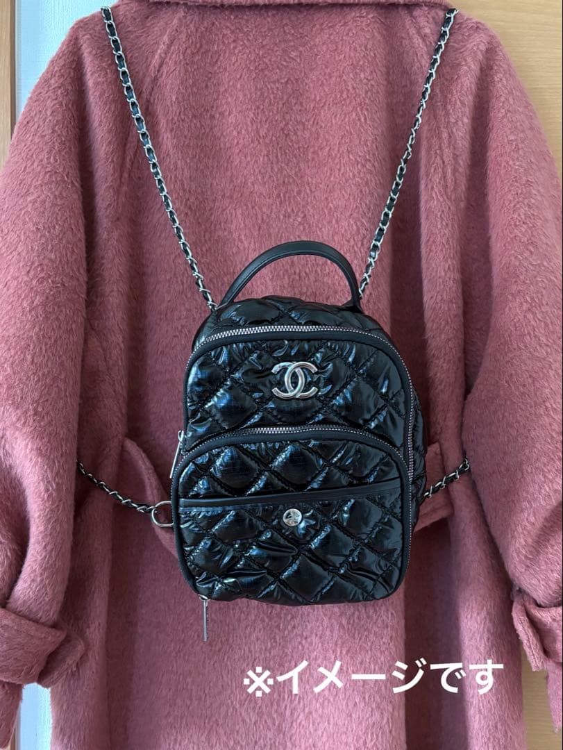 CHANEL ノベルティブラック キルティングリュック
