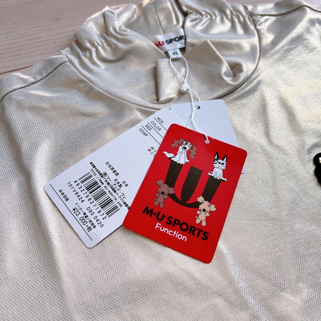 新品 M.U SPORTS ゴルフウェア42 ゴールド