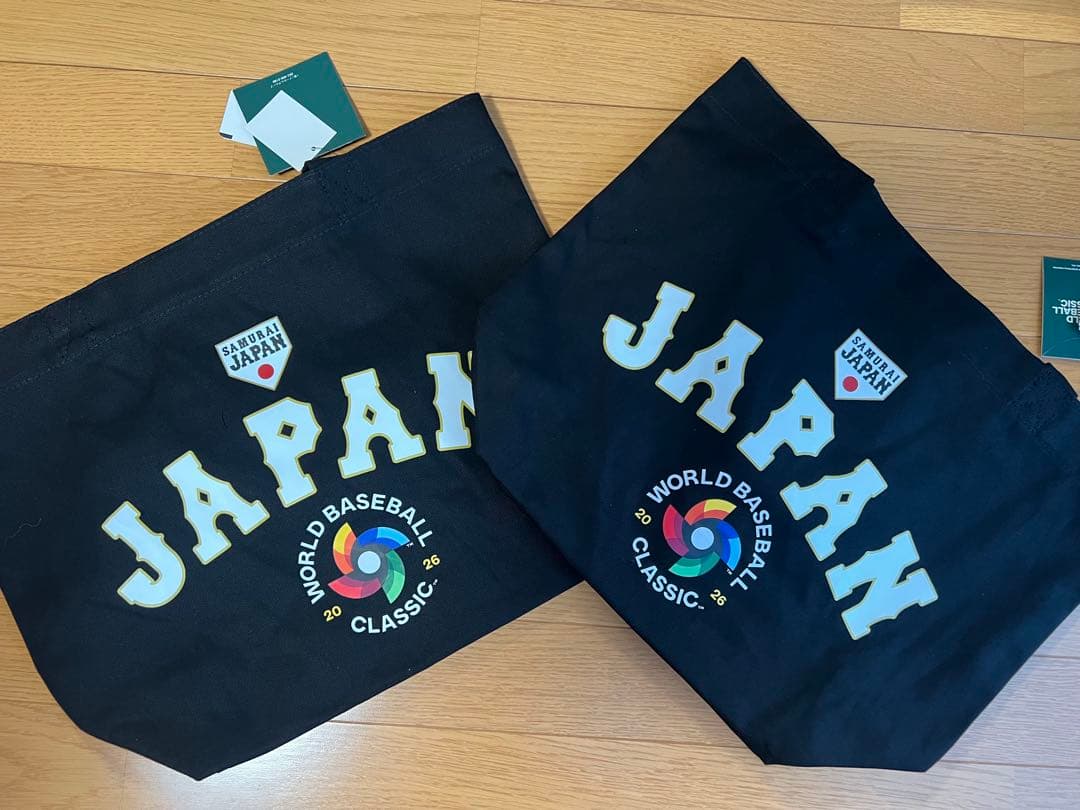 WBC2026 山本由伸　鈴木誠也　キャンパストートバッグ　黒　侍ジャパン