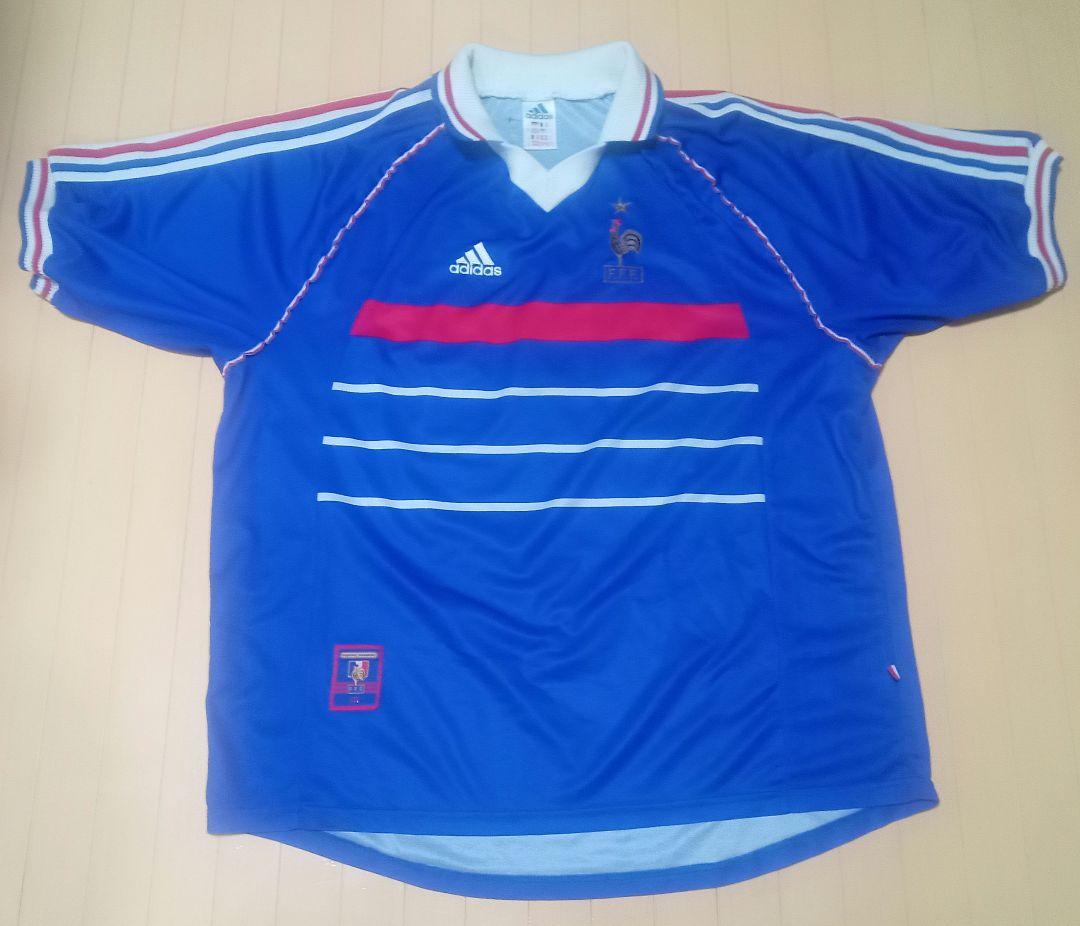 adidas フランス代表 98-99（H）ゲームシャツ ジダン