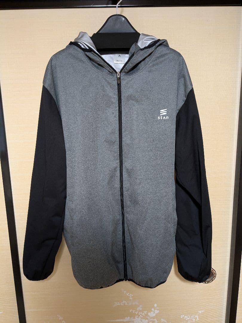 STAN フルジップ サウナスーツ 3XL グレー/ブラック