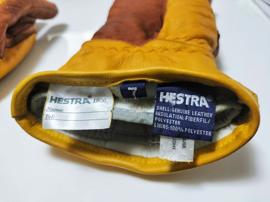 HESTRA 3-Finger Full Leatherサイズ7