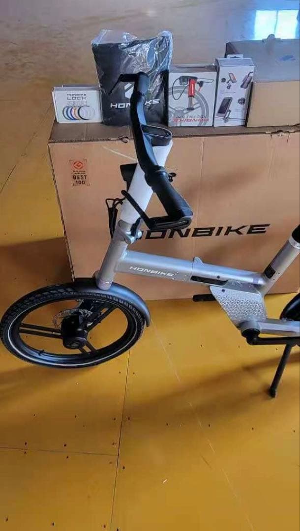 【新品未開封】HONBIKE 電動アシスト自転車 グレー