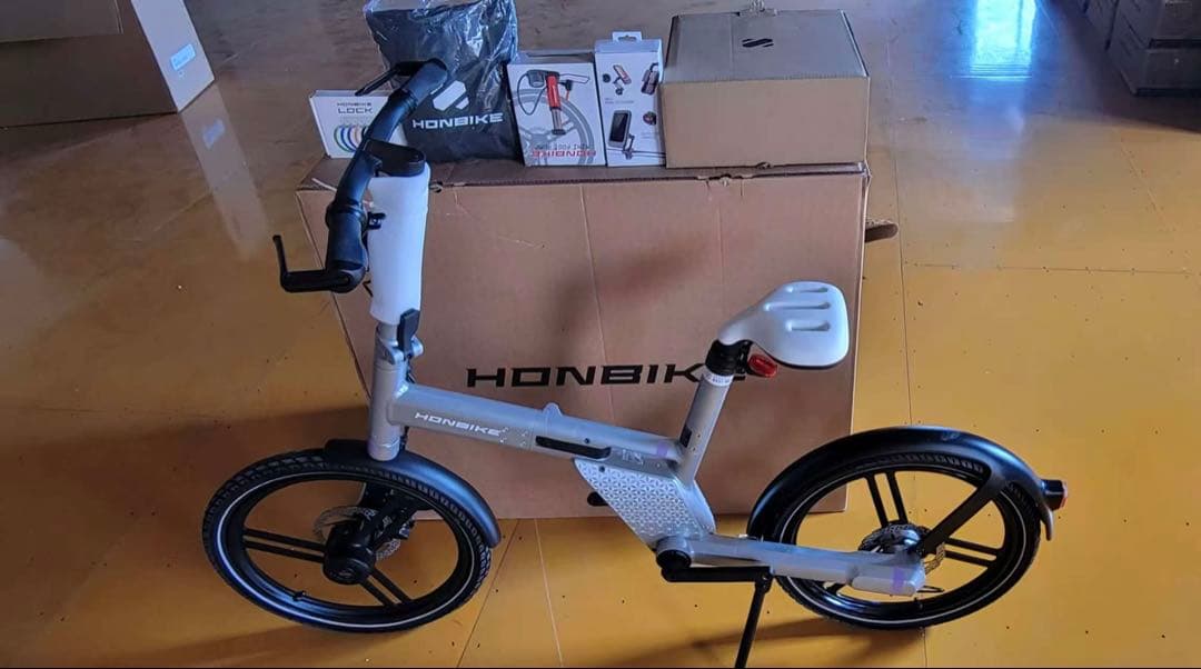 【新品未開封】HONBIKE 電動アシスト自転車 グレー