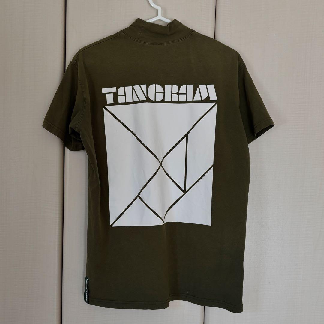タングラム　モックネックTシャツ