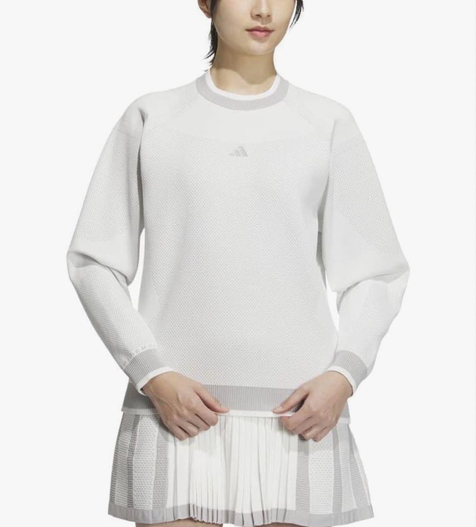 新品adidasゴルフ人気PRIMEKNITニットプリーツスカートセットアップ