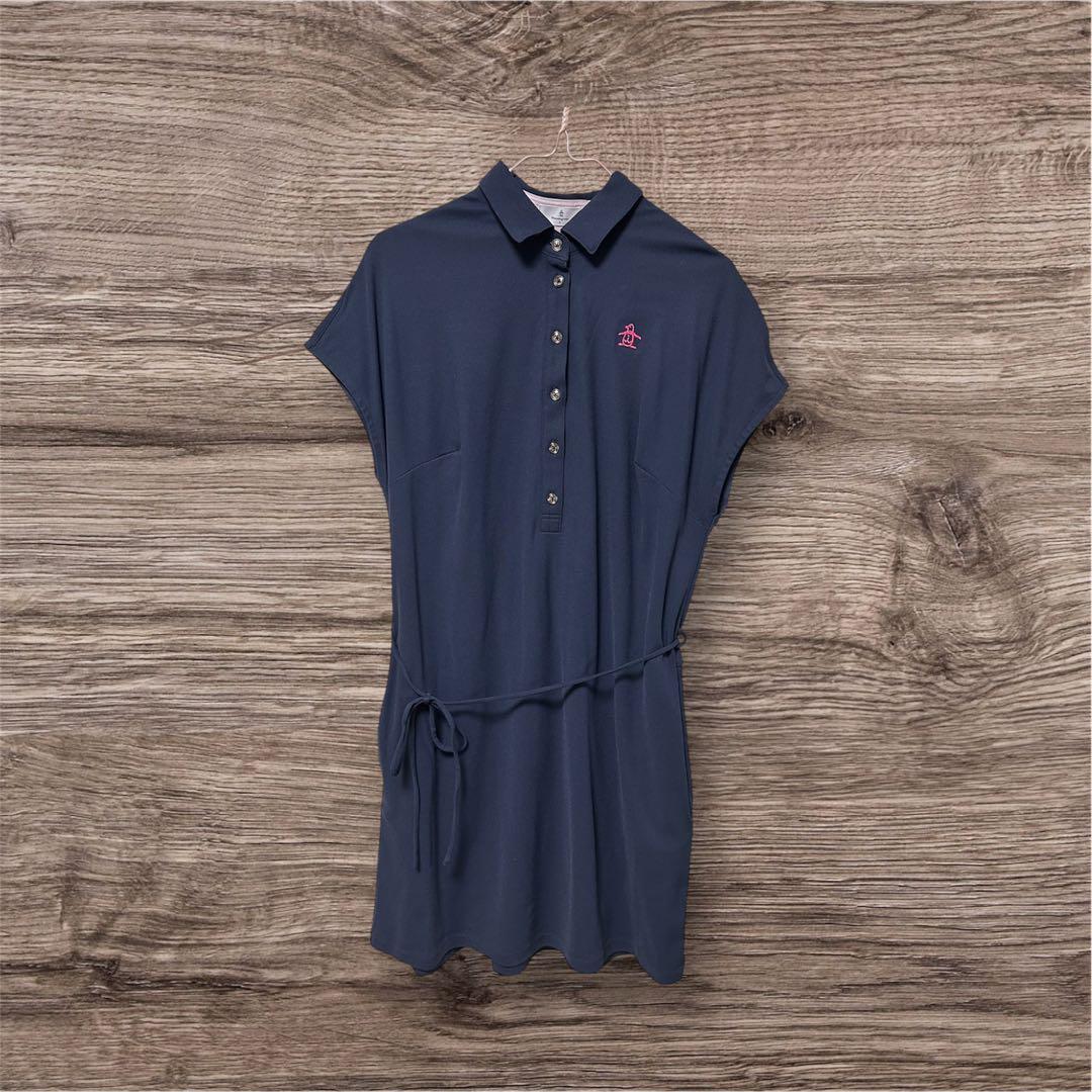 未使用★Munsingwear ゴルフ　ネイビー ワンピース Lサイズ