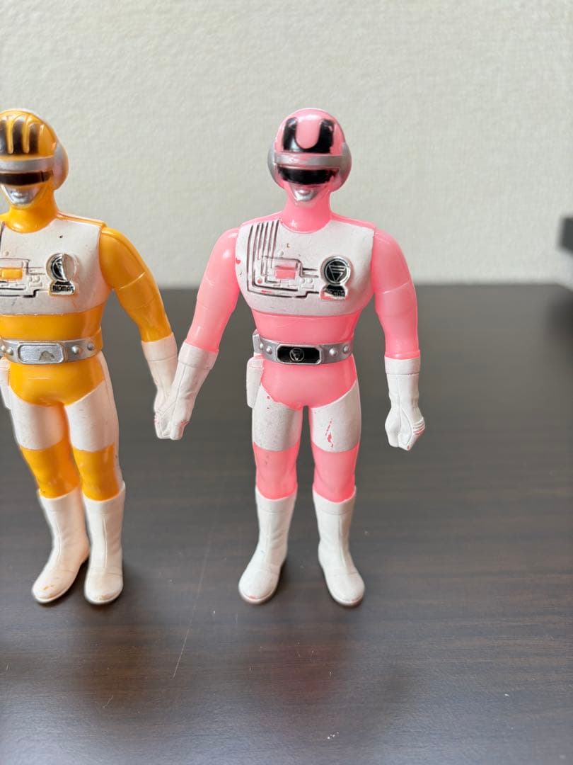 ヤ*読様 S338 超電子バイオマン　ソフビ5体セット　１９８４年バンダイ