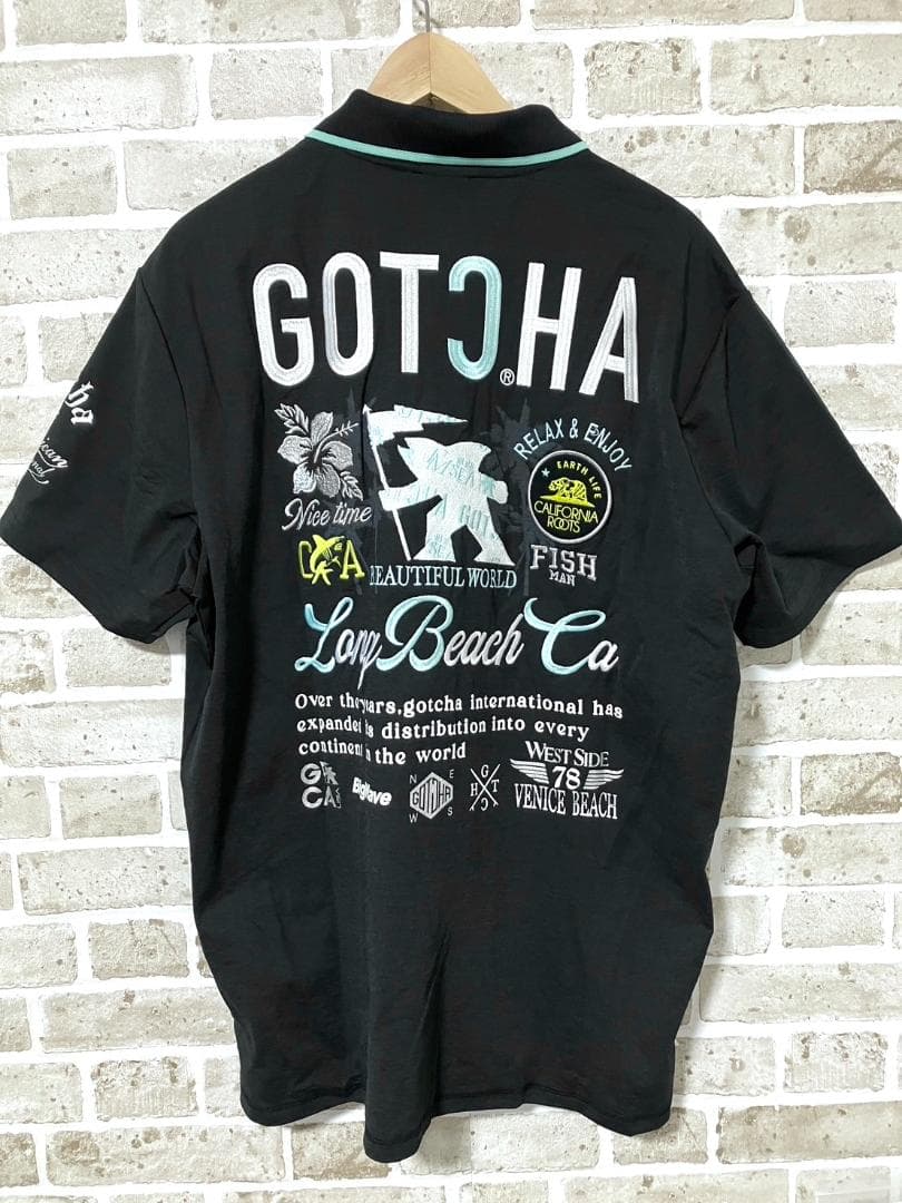 【早い者勝ち‼️】新品 ガッチャゴルフ メンズ ポロシャツ XXL ブラック 黒
