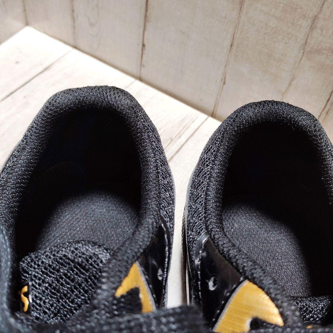 美品　アシックス スパイク　陸上競技　シューズ 黒/金　24.5cm asics