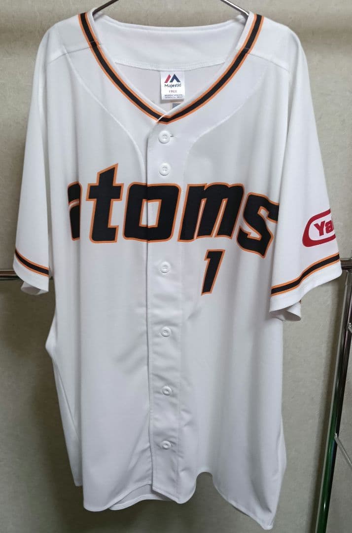 【極美品】ヤクルトアトムズ atoms 山田哲人 71-73復刻ユニフォーム