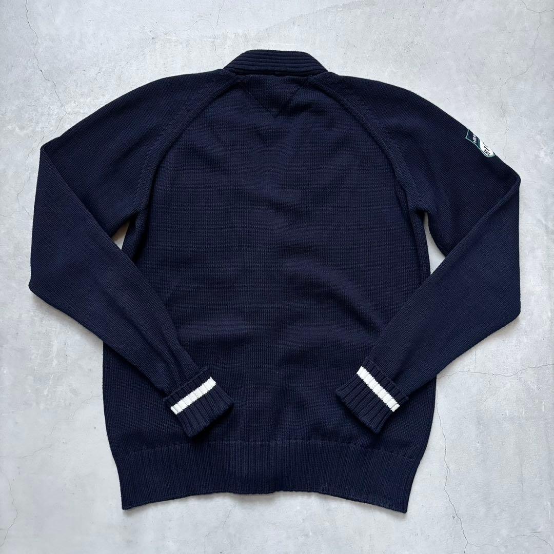 【美品】  GOLF ニットカーディガン ロゴワッペン